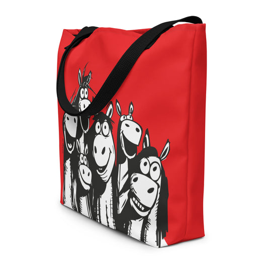 00331 Pferdeliebe mRs Stofftasche groß