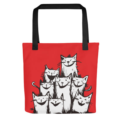 00330 Katzenliebe mRs Stofftasche