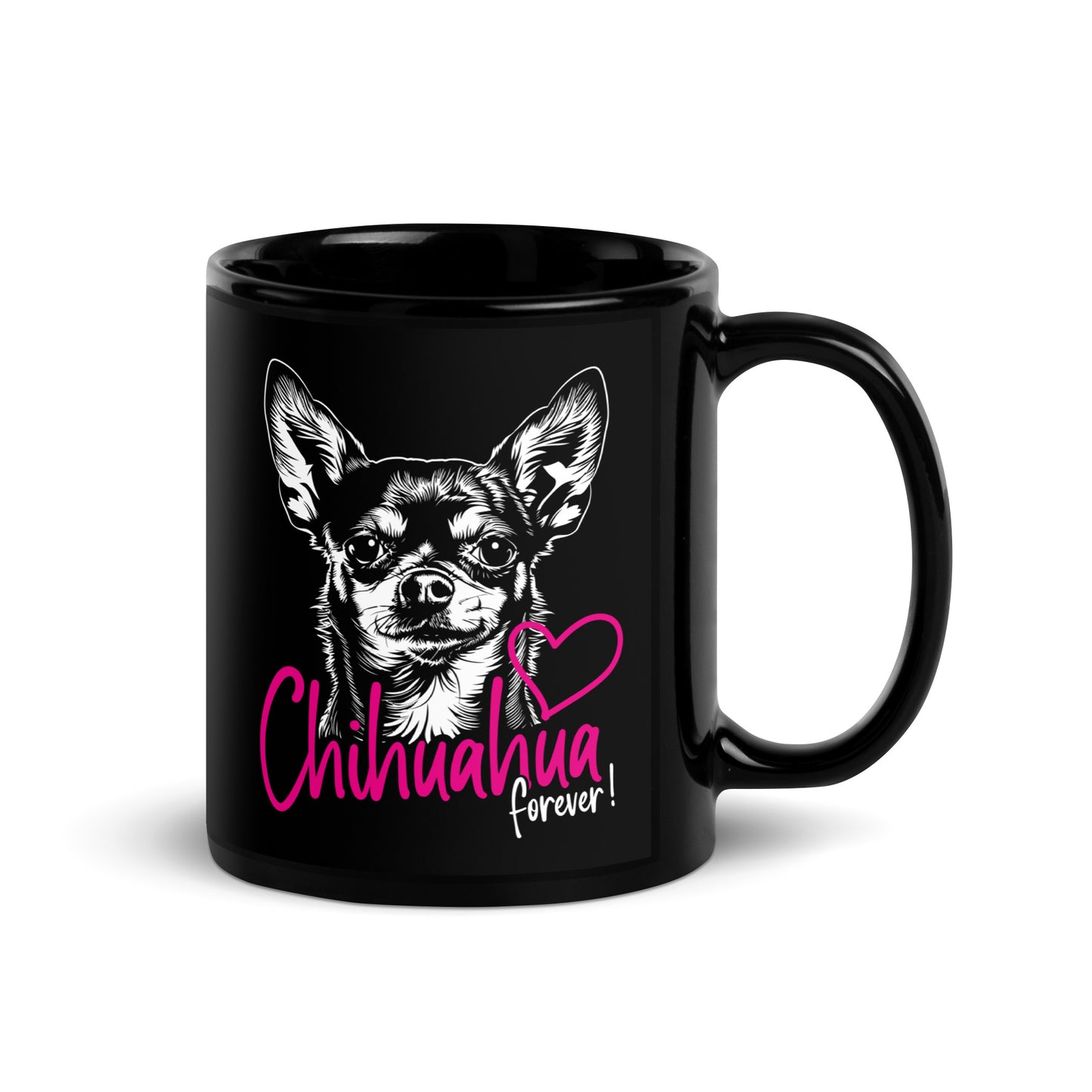 Chihuahuadog forever [00326] Tasse schwarz