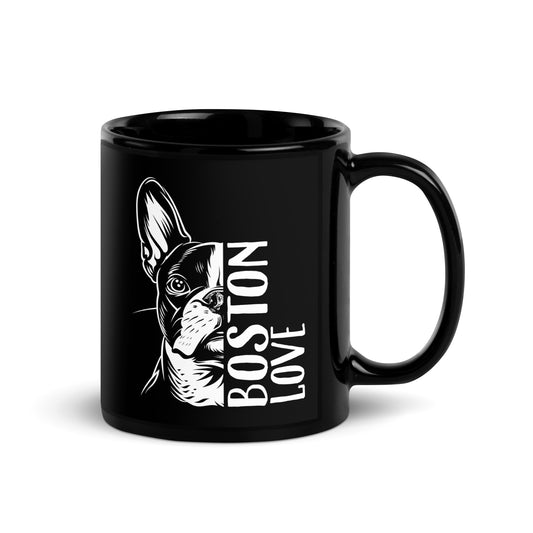 Boston Terrier Dog [00318] Tasse schwarz