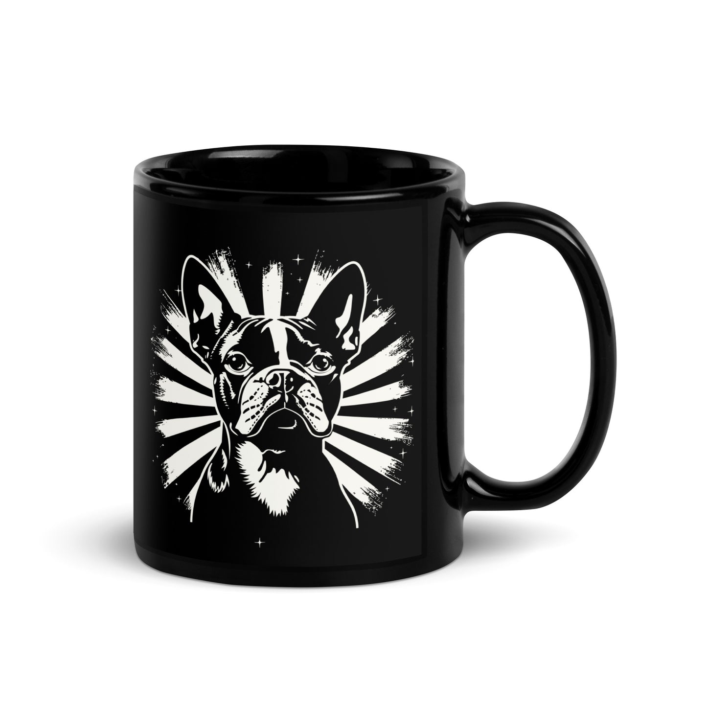 Boston Terrier Dog [00309] Tasse schwarz