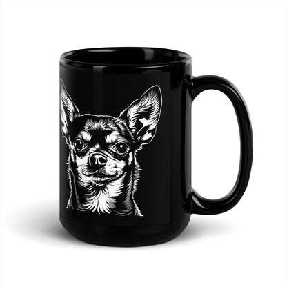 Chihuahuadog [00326] Tasse schwarz