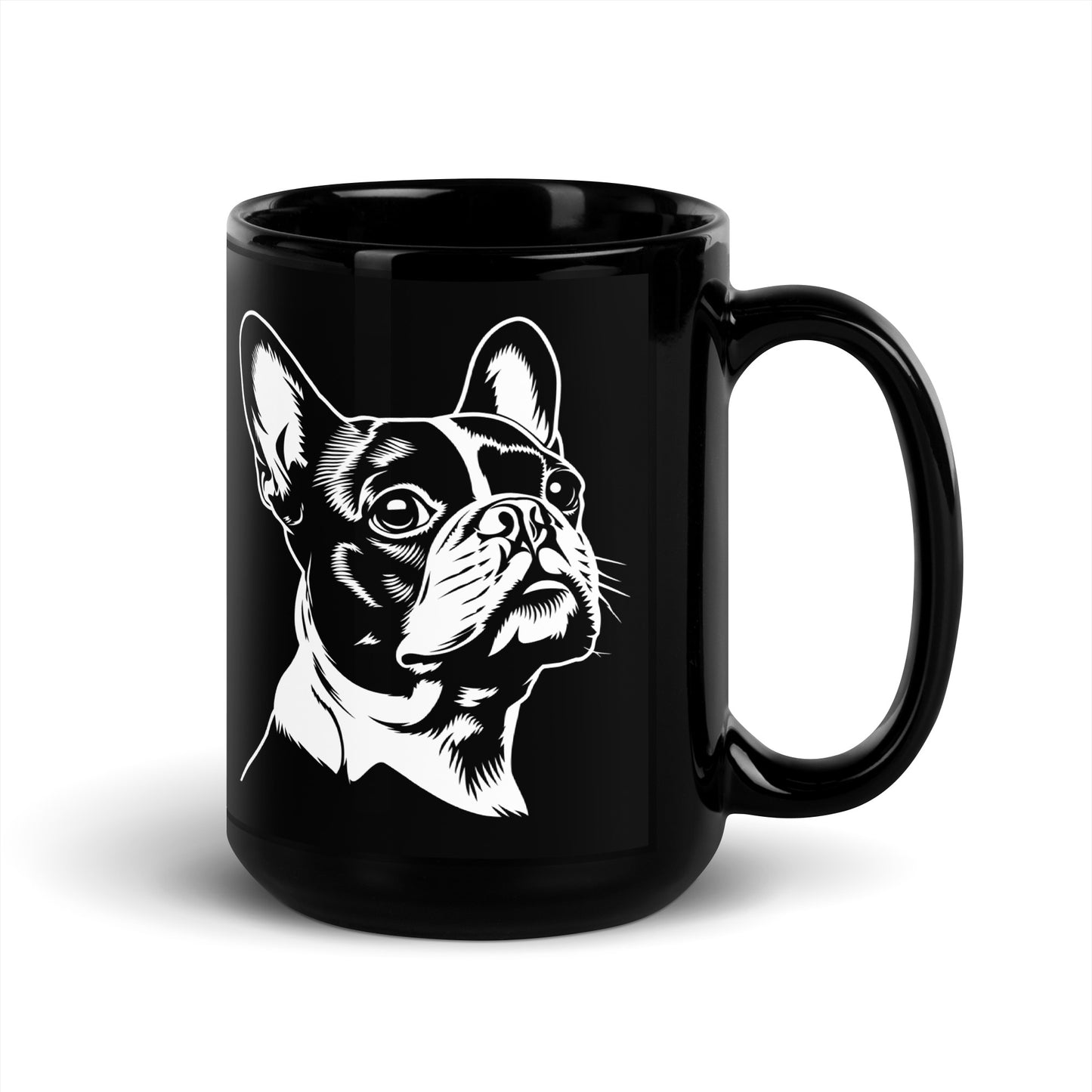 Boston Terrier Dog [00317] Tasse schwarz