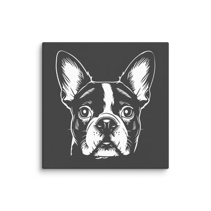 Boston Terrier Dog [00316] Leinwand