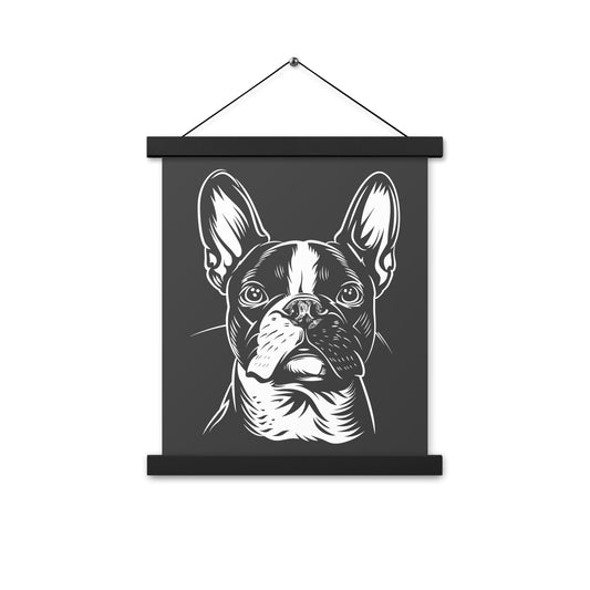 Boston Terrier Dog [00318] Poster mit Aufhängung