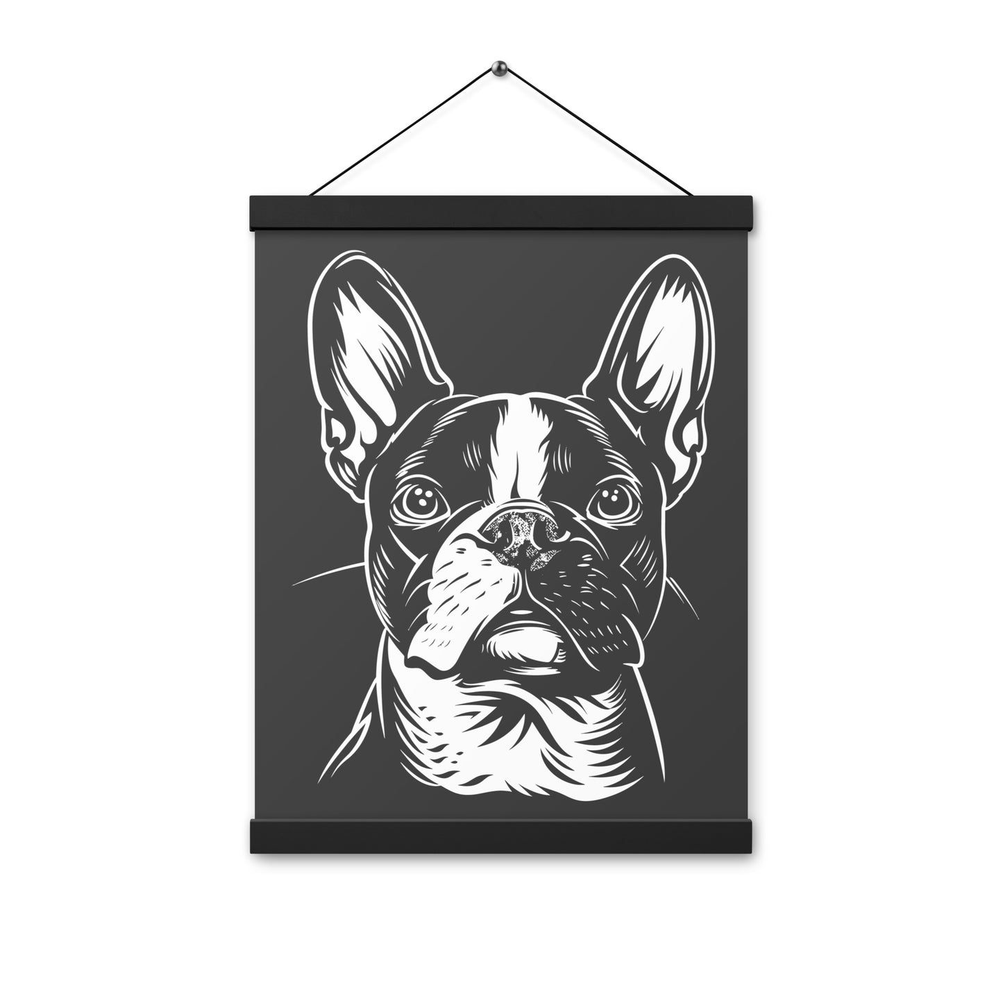 Boston Terrier Dog [00318] Poster mit Aufhängung