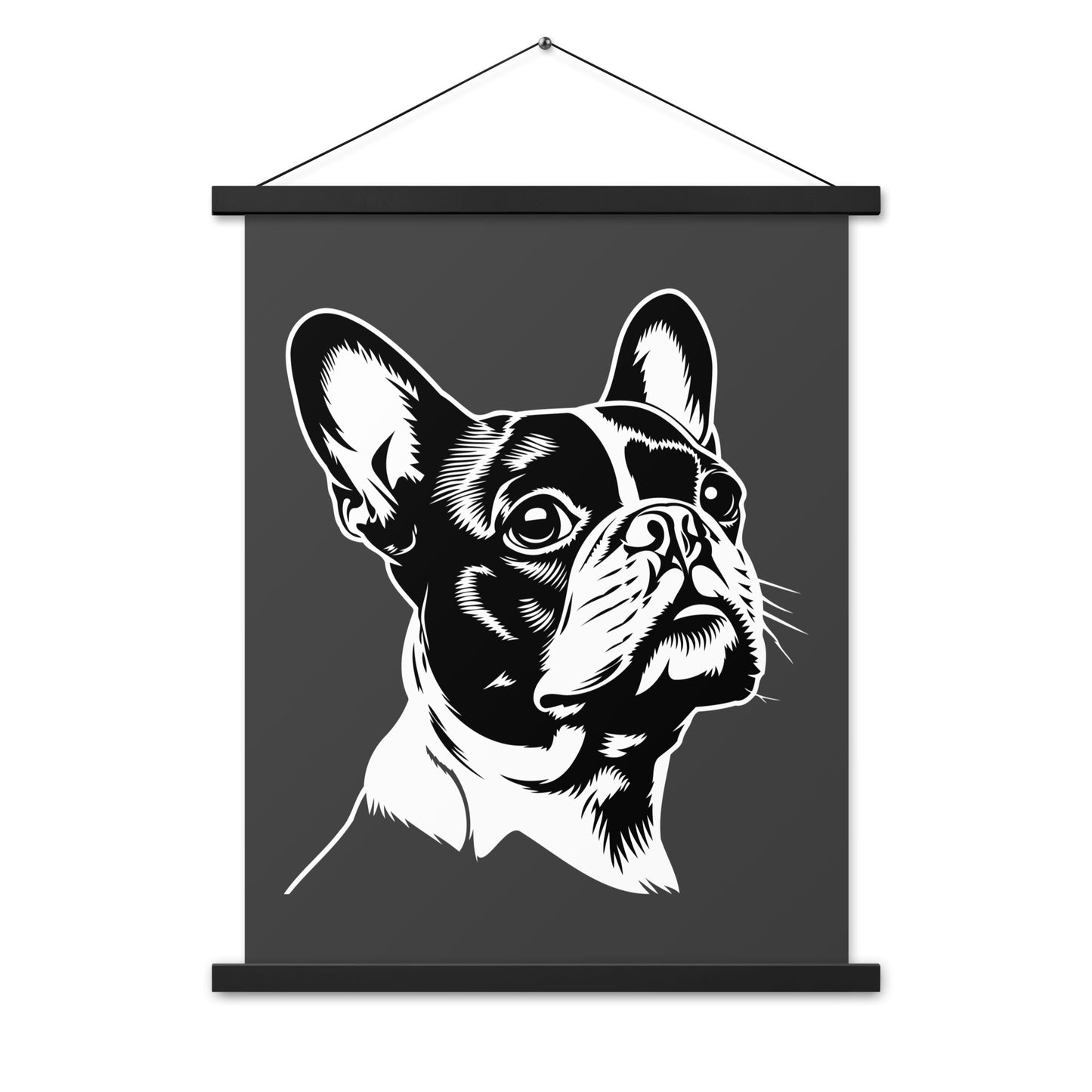 Boston Terrier Dog [00317] Poster mit Aufhängung