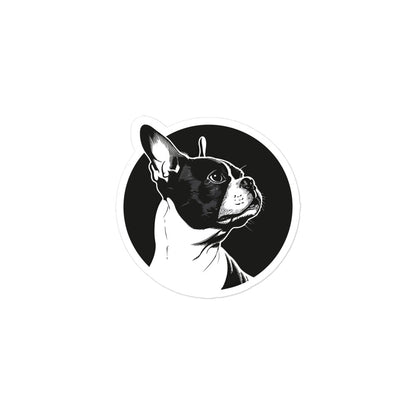 Boston Terrier Dog [00313] Sticker