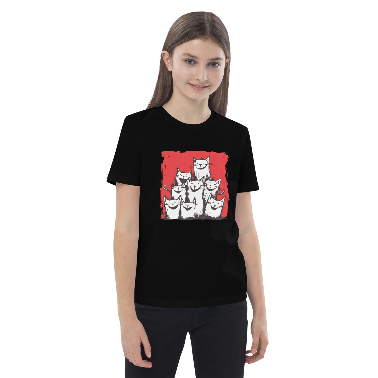 00330 Katzenliebe mRs T-Shirt Kinder Bio