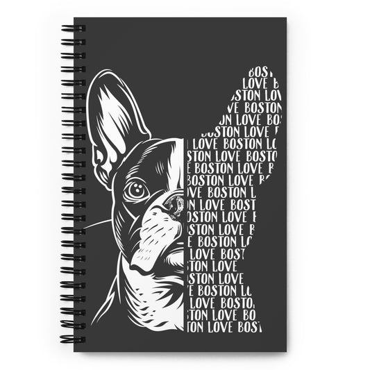 Boston Terrier Dog [00318] Spiral-Notizblock