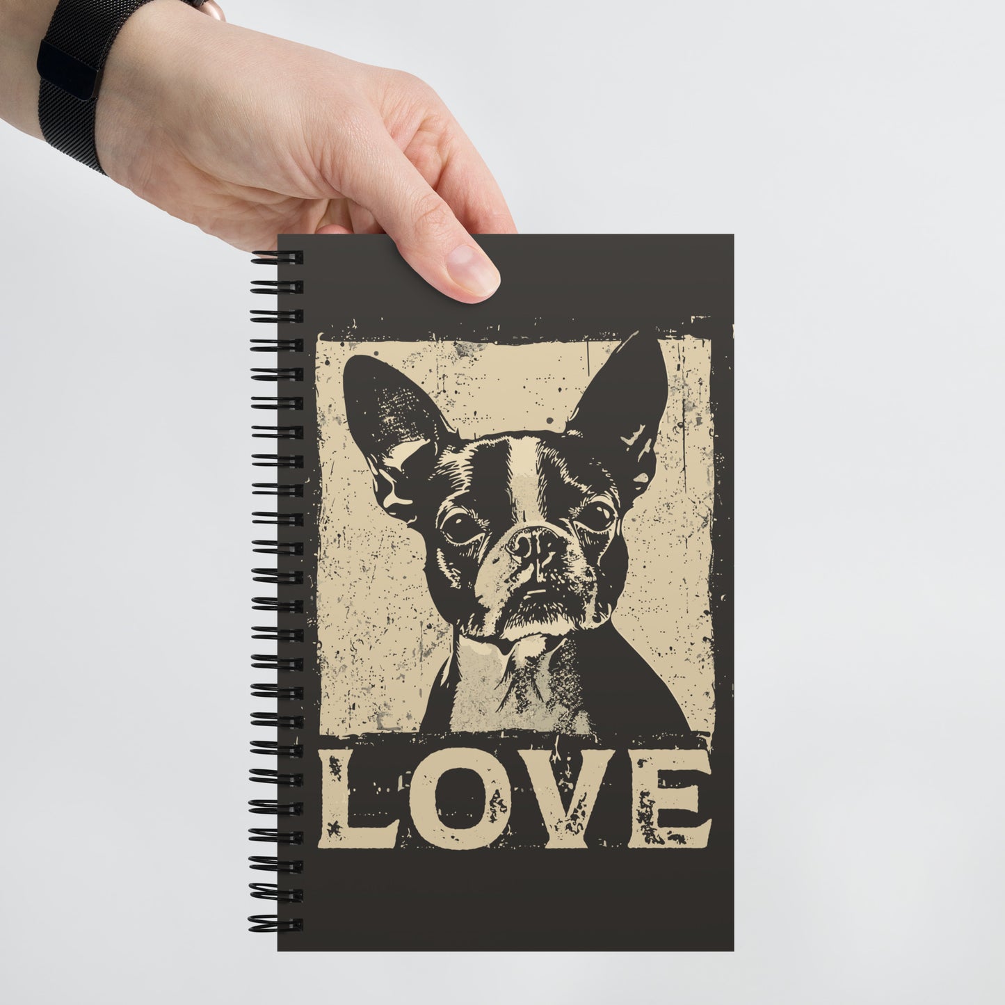 Boston Terrier Dog [00311] Spiral-Notizblock