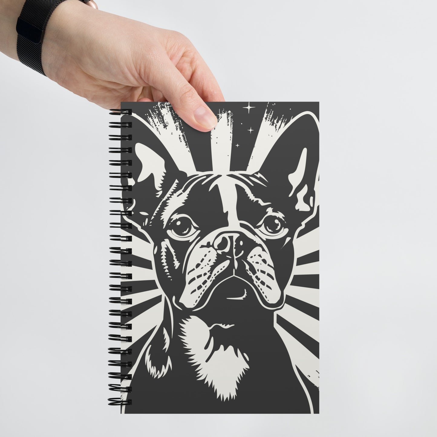 Boston Terrier Dog [00309] Spiral-Notizblock