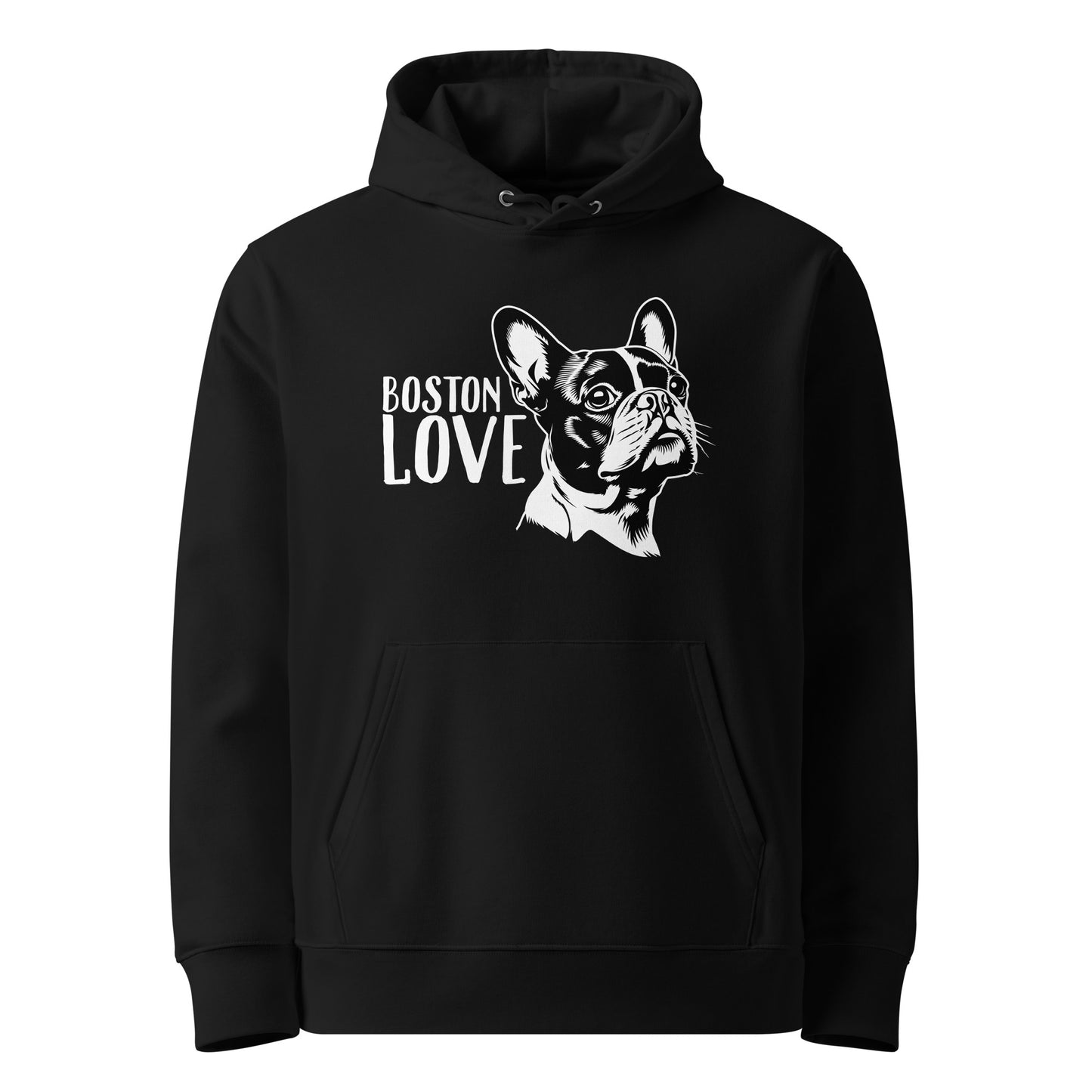 Boston Terrier Dog [00317] Hoodie Unisex Bio