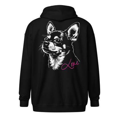 Chihuahuadog [00327] Zip-Hoodie Unisex