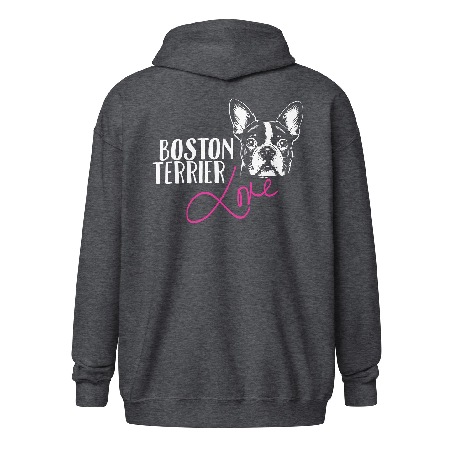 Boston Terrier Dog [00316] Zip-Hoodie Unisex