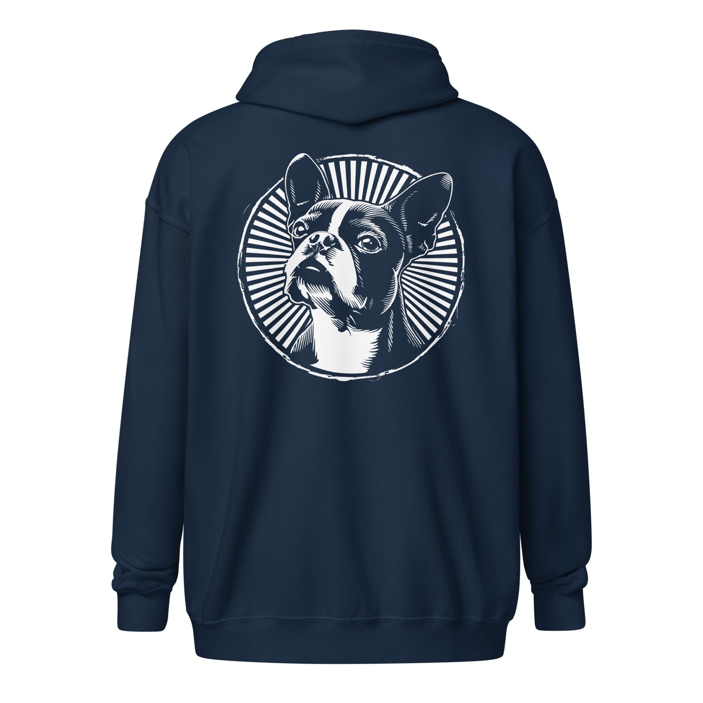 Boston Terrier Dog [00314] Zip-Hoodie Unisex