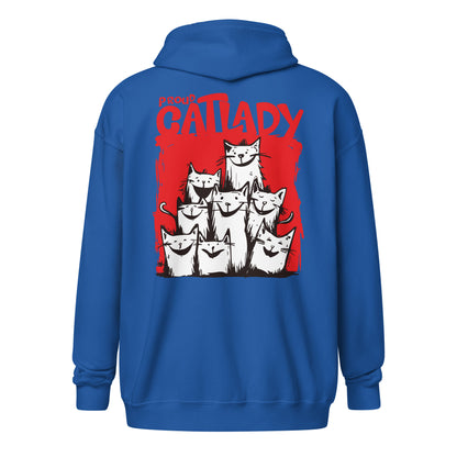 Lustiger Katzen Liebe Cartoon mRs [00333] Zip-Hoodie Unisex