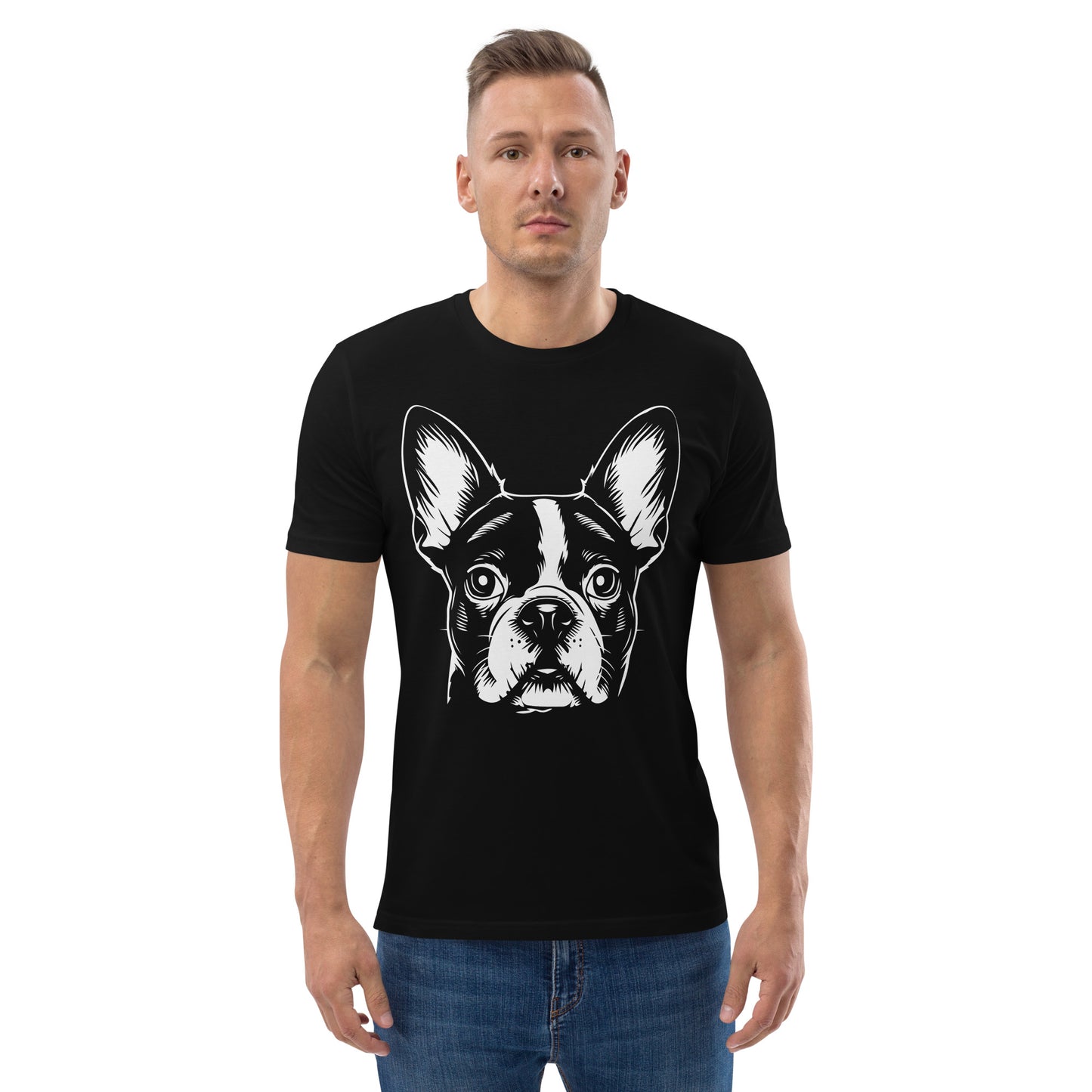 Boston Terrier Dog [00316] T-Shirt Unisex Bio