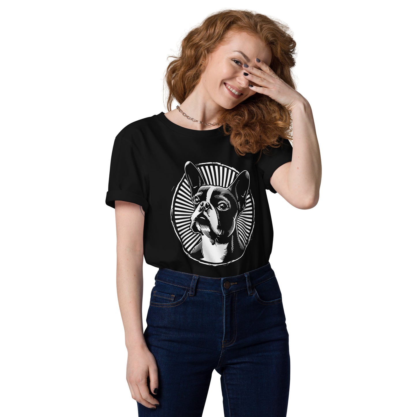 Boston Terrier Dog [00314] T-Shirt Unisex Bio