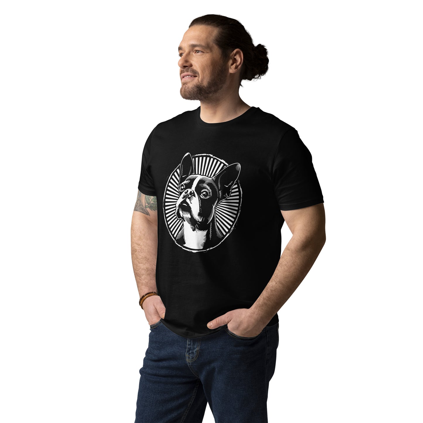 Boston Terrier Dog [00314] T-Shirt Unisex Bio