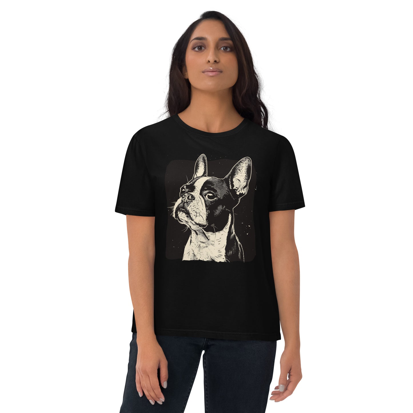 Boston Terrier Dog [00312] T-Shirt Unisex Bio