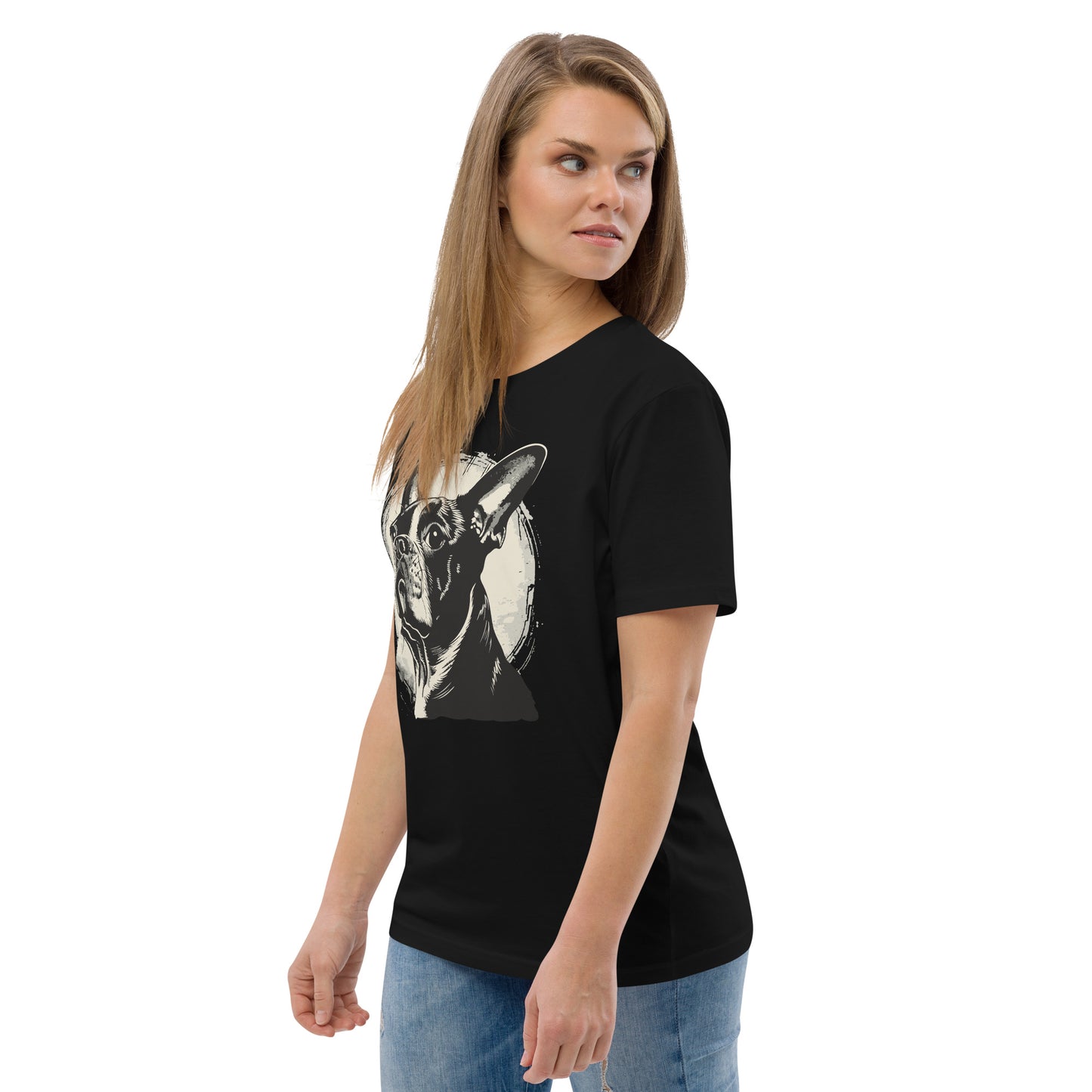 Boston Terrier Dog [00310] T-Shirt Unisex Bio