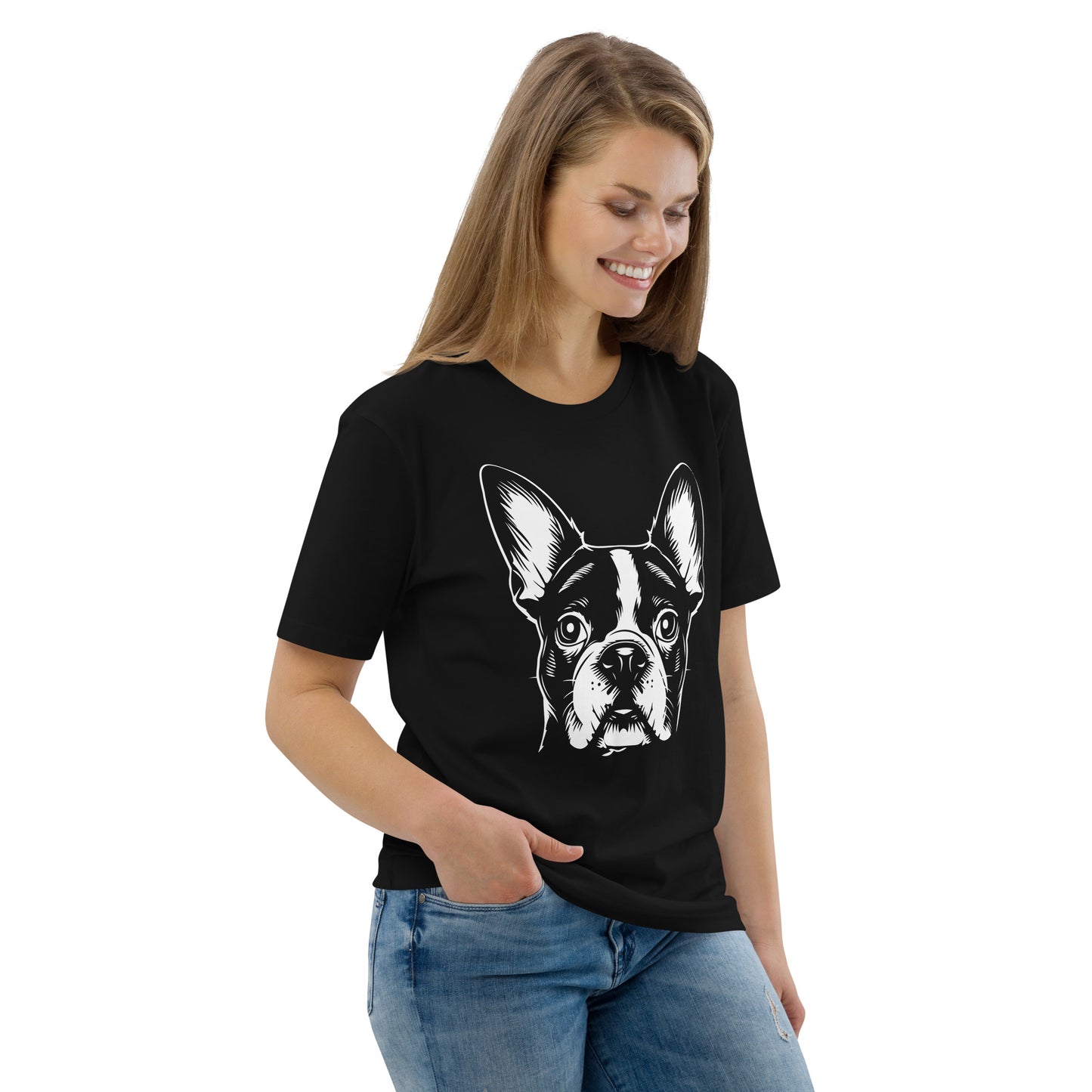 Boston Terrier Dog [00316] T-Shirt Unisex Bio