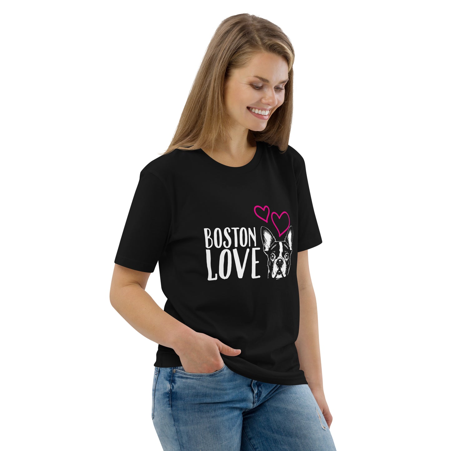 Boston Terrier Dog [00316] T-Shirt Unisex Bio