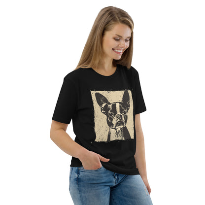 Boston Terrier Dog [00311] T-Shirt Unisex Bio