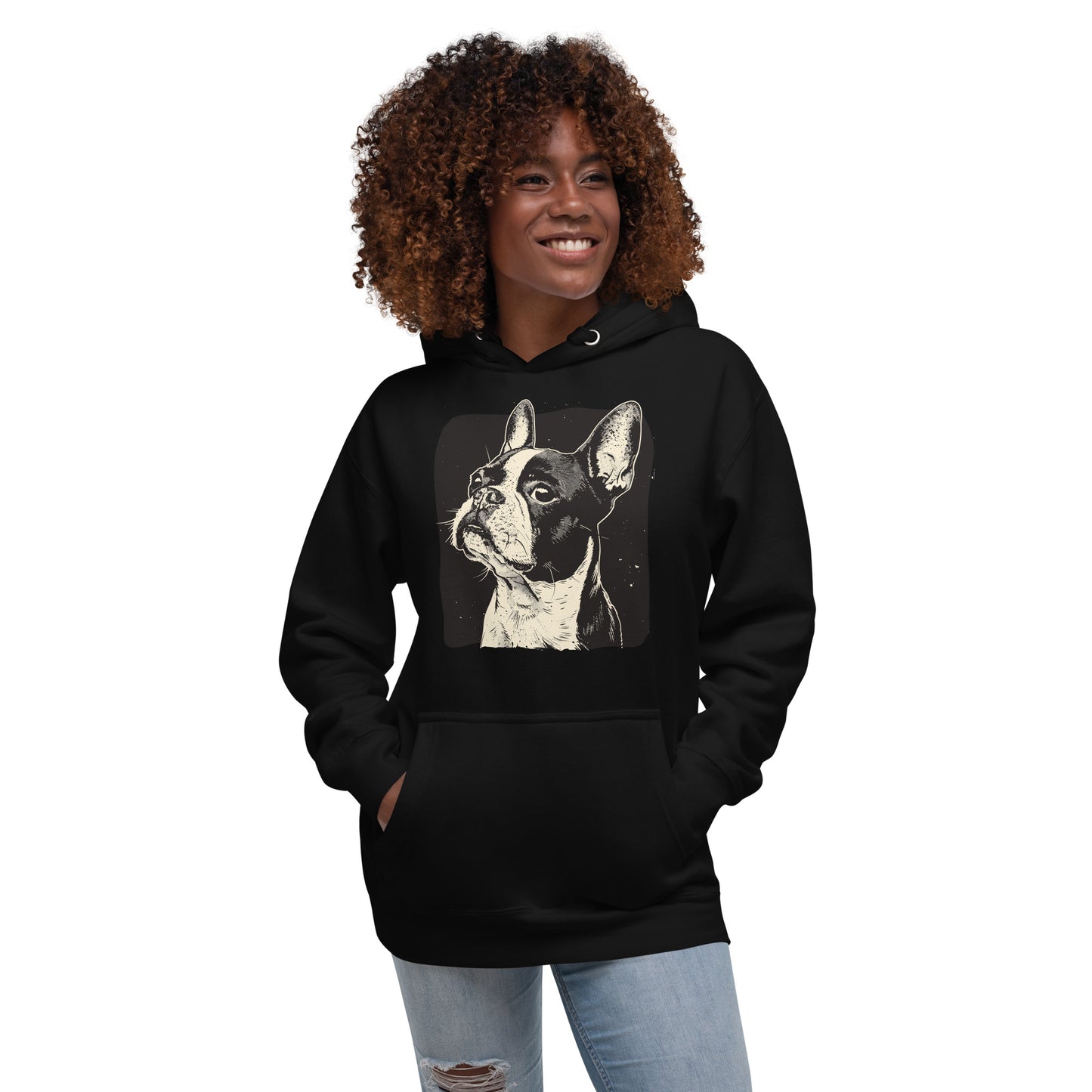 Boston Terrier Dog [00312] Hoodie Unisex Basic