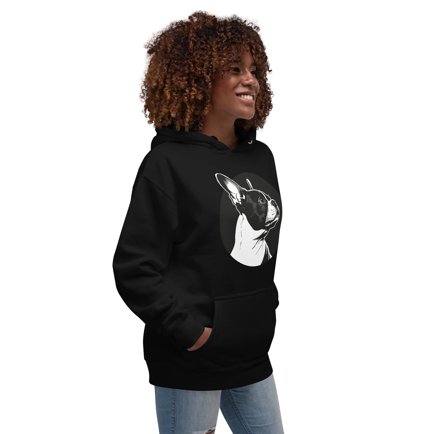 Boston Terrier Dog [00313] Hoodie Unisex Basic