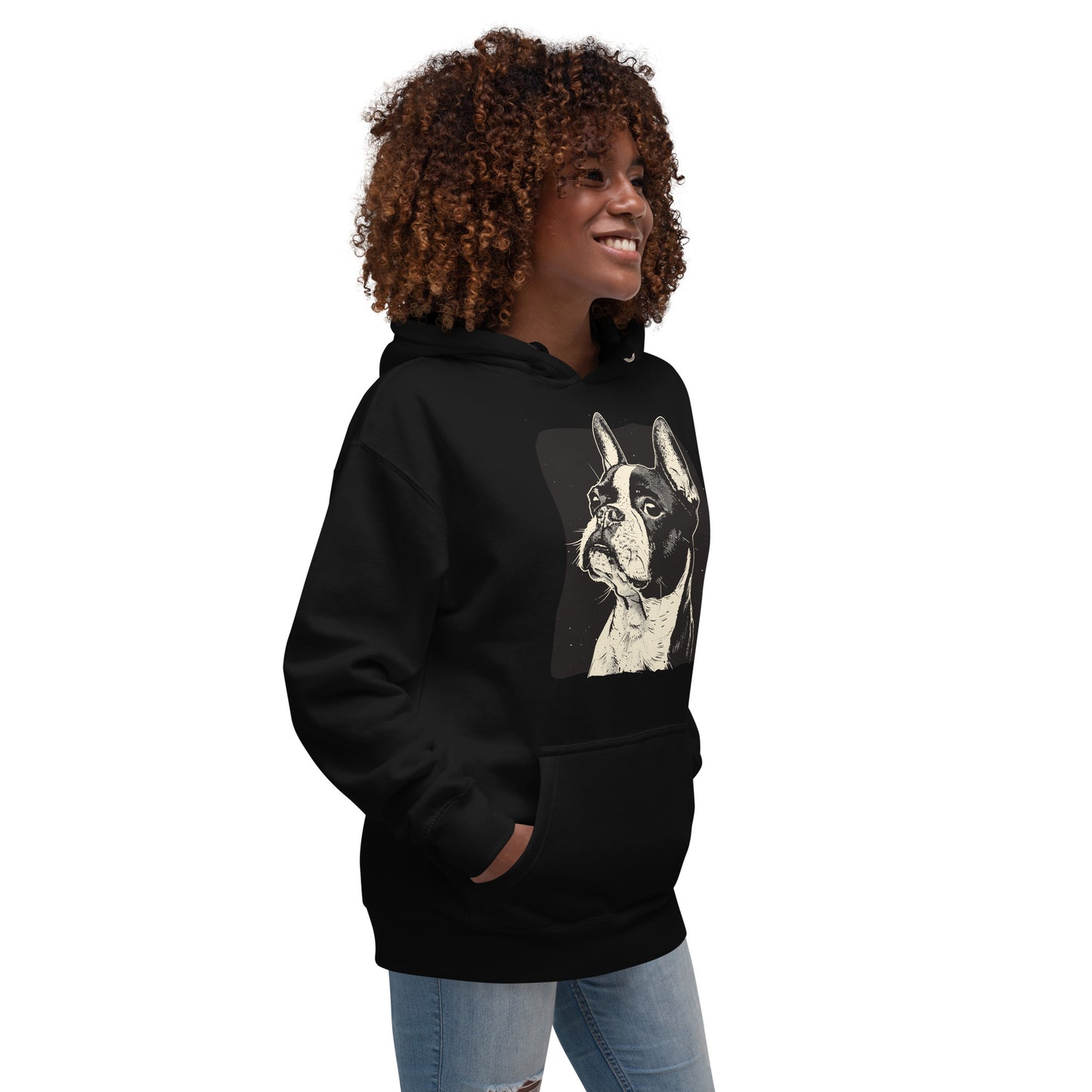 Boston Terrier Dog [00312] Hoodie Unisex Basic