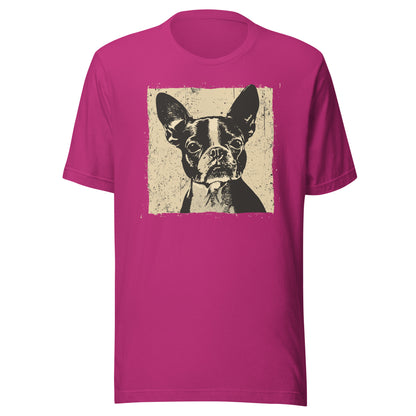 Boston Terrier Dog [00311] T-Shirt Unisex Basic