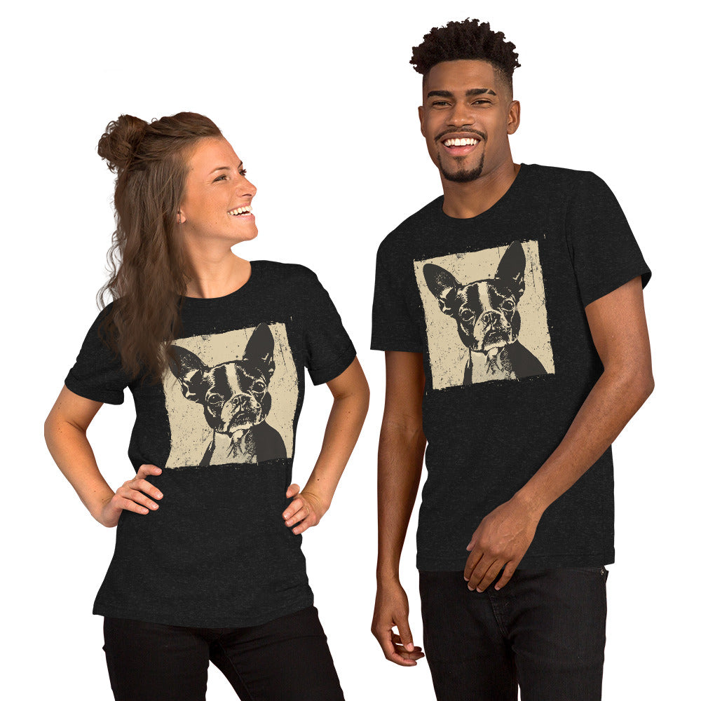 Boston Terrier Dog [00311] T-Shirt Unisex Basic