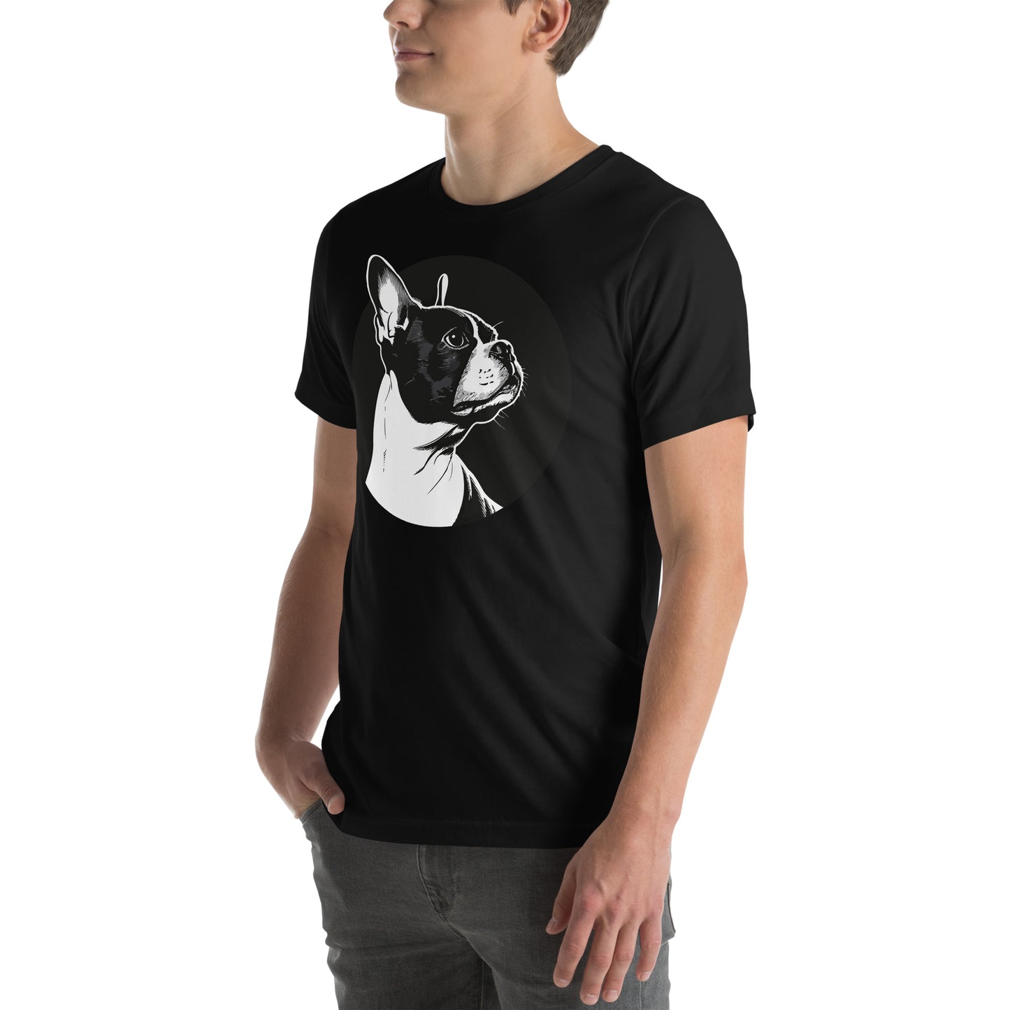 Boston Terrier Dog [00313] T-Shirt Unisex Basic