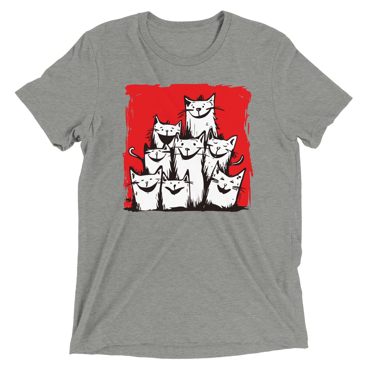 00330 Katzenliebe mRs T-Shirt Unisex Tri-Blend