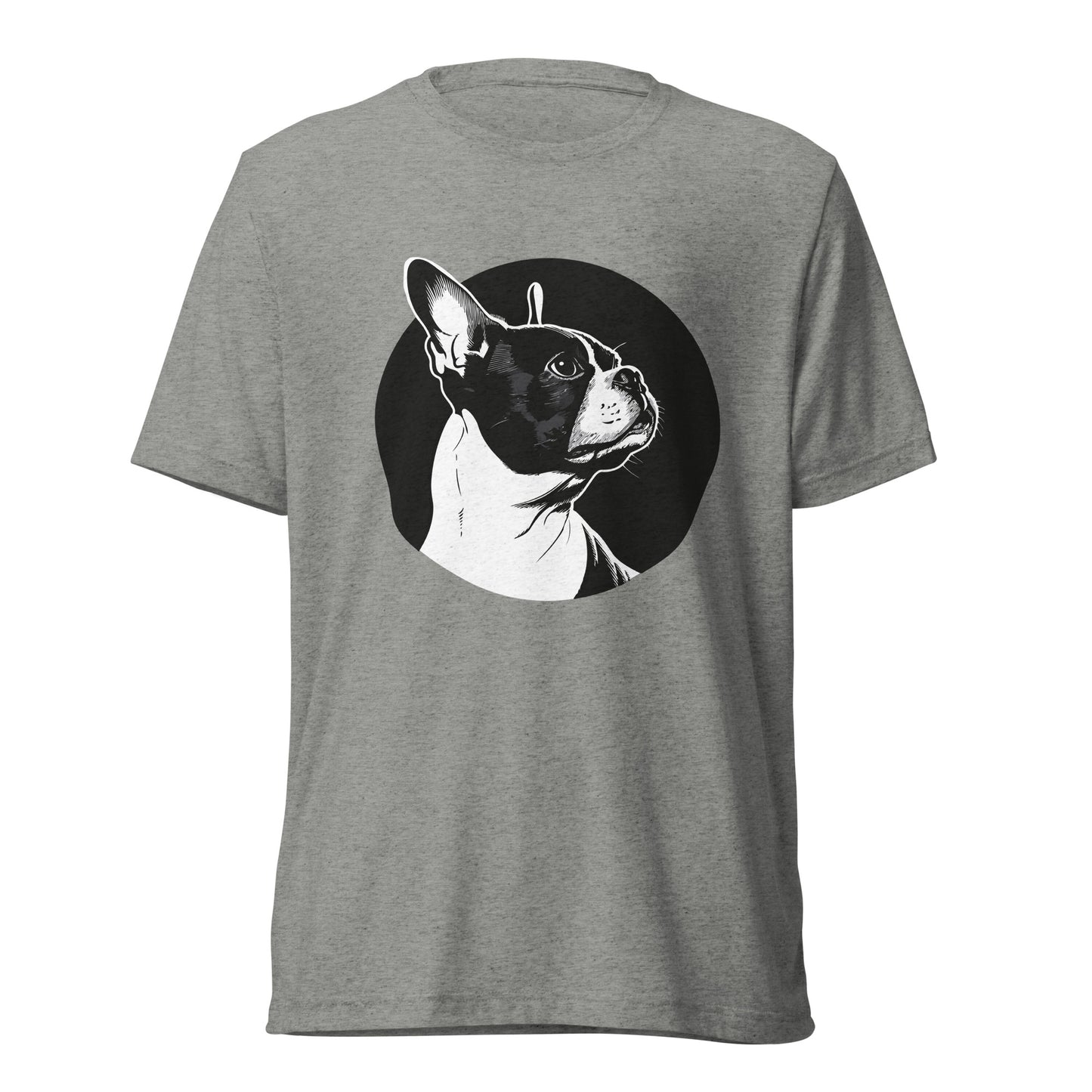 Boston Terrier Dog [00313] T-Shirt Unisex Triblend