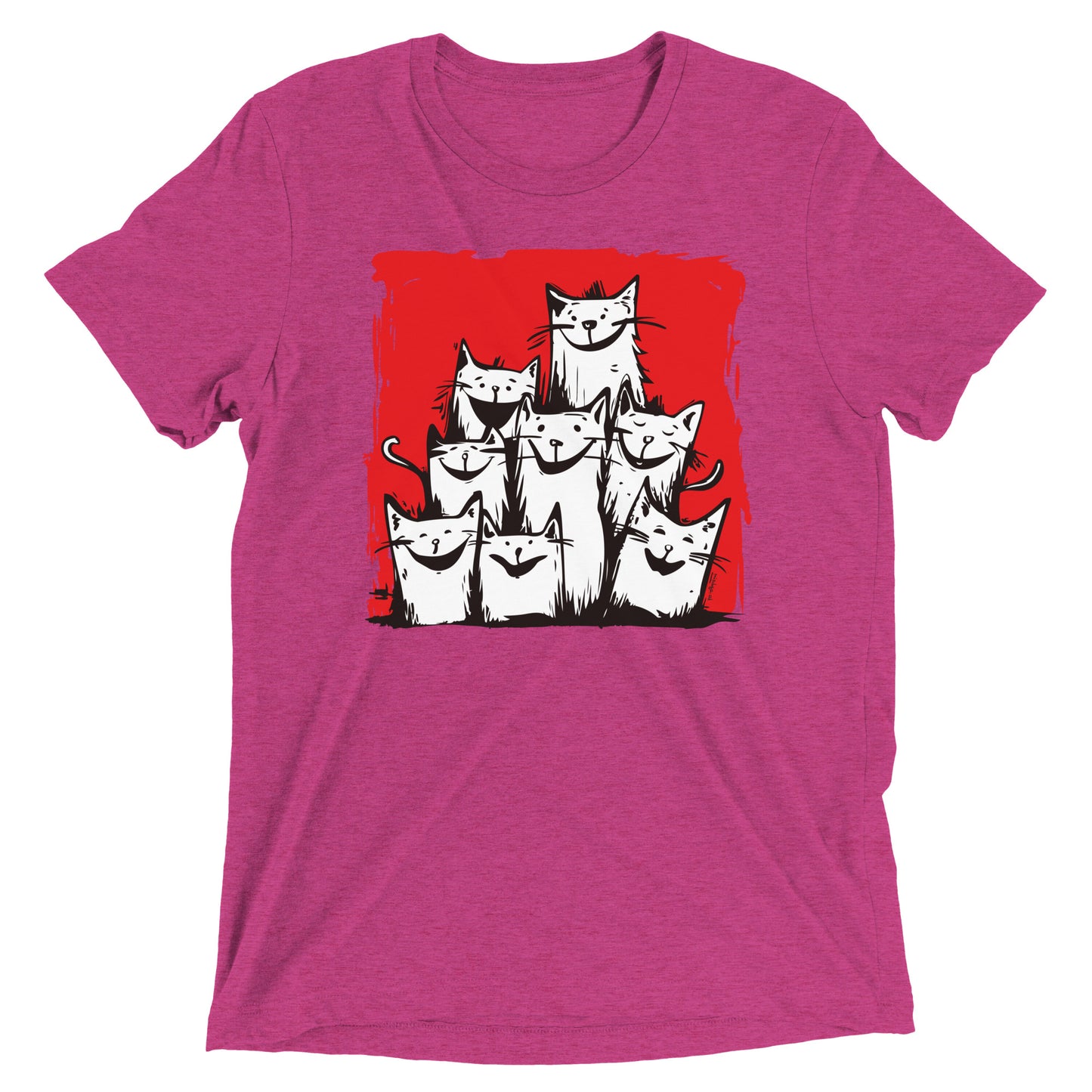 00330 Katzenliebe mRs T-Shirt Unisex Tri-Blend