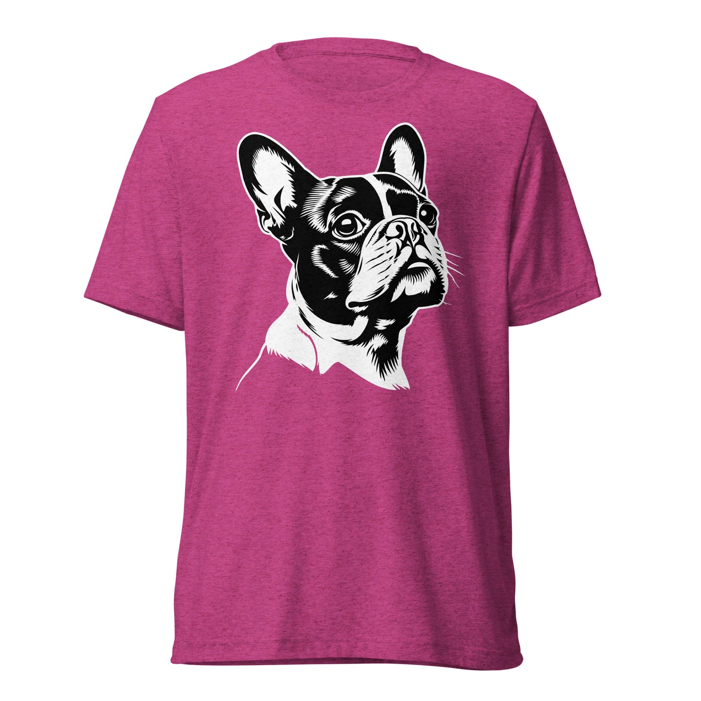 Boston Terrier Dog [00317] T-Shirt Unisex Triblend