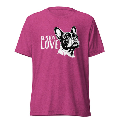 Boston Terrier Dog [00317] T-Shirt Unisex Triblend