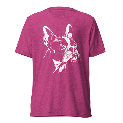 Boston Terrier Dog [00315] T-Shirt Unisex Triblend