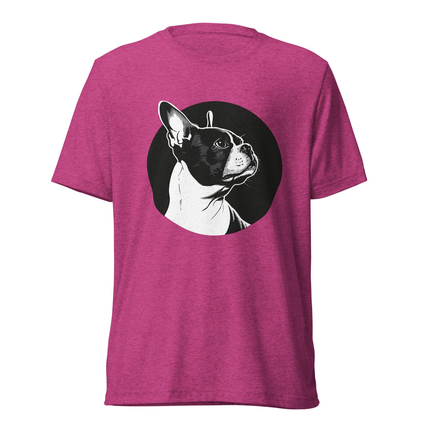 Boston Terrier Dog [00313] T-Shirt Unisex Triblend