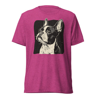 Boston Terrier Dog [00312] T-Shirt Unisex Triblend