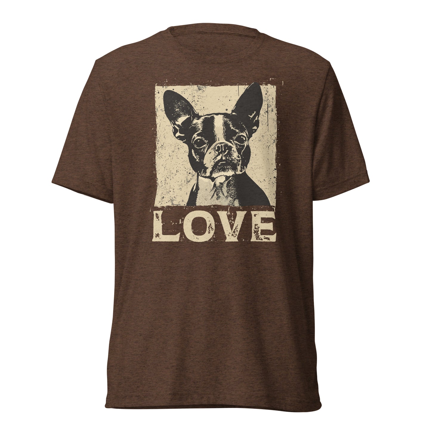 Boston Terrier Dog [00311] T-Shirt Unisex Triblend