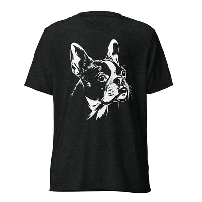 Boston Terrier Dog [00315] T-Shirt Unisex Triblend