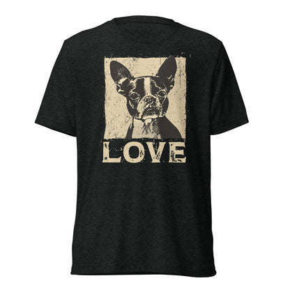 Boston Terrier Dog [00311] T-Shirt Unisex Triblend