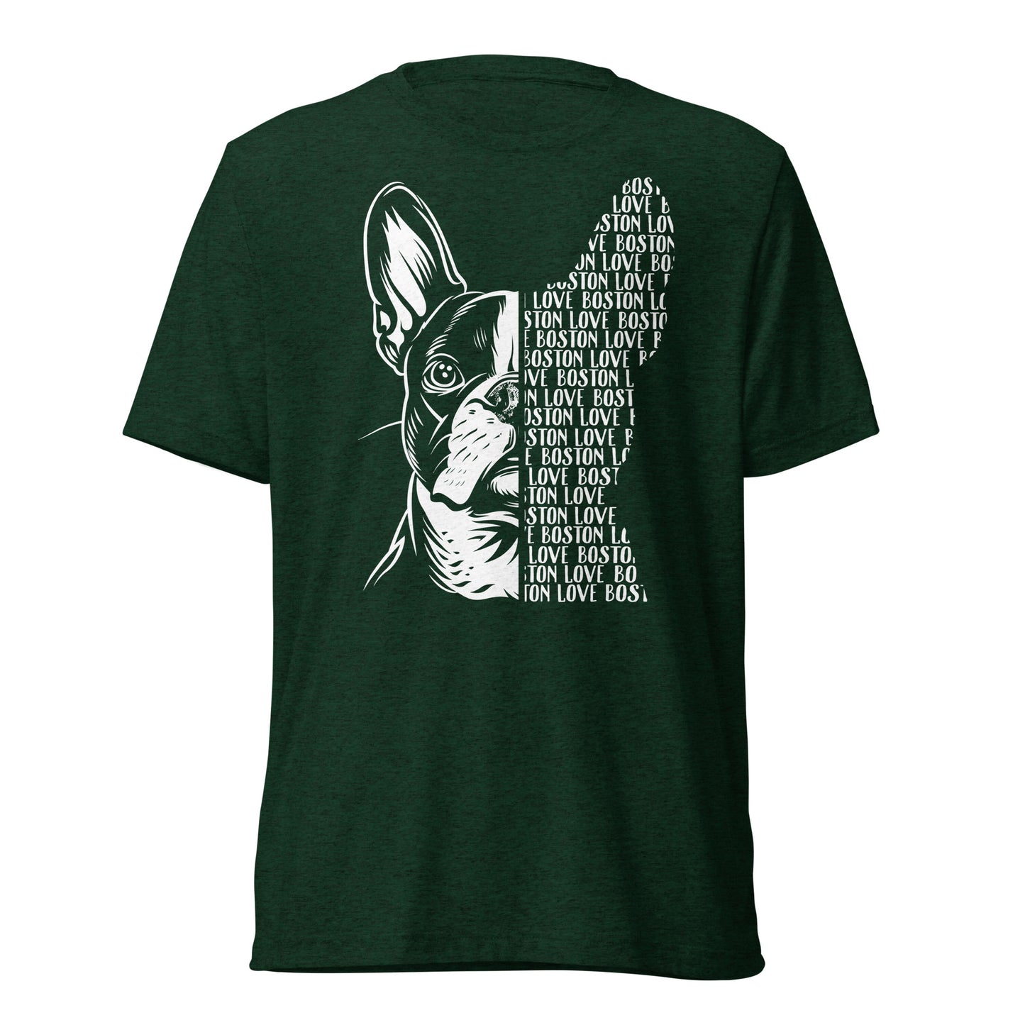 Boston Terrier Dog [00318] T-Shirt Unisex Triblend