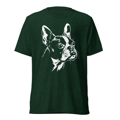 Boston Terrier Dog [00315] T-Shirt Unisex Triblend