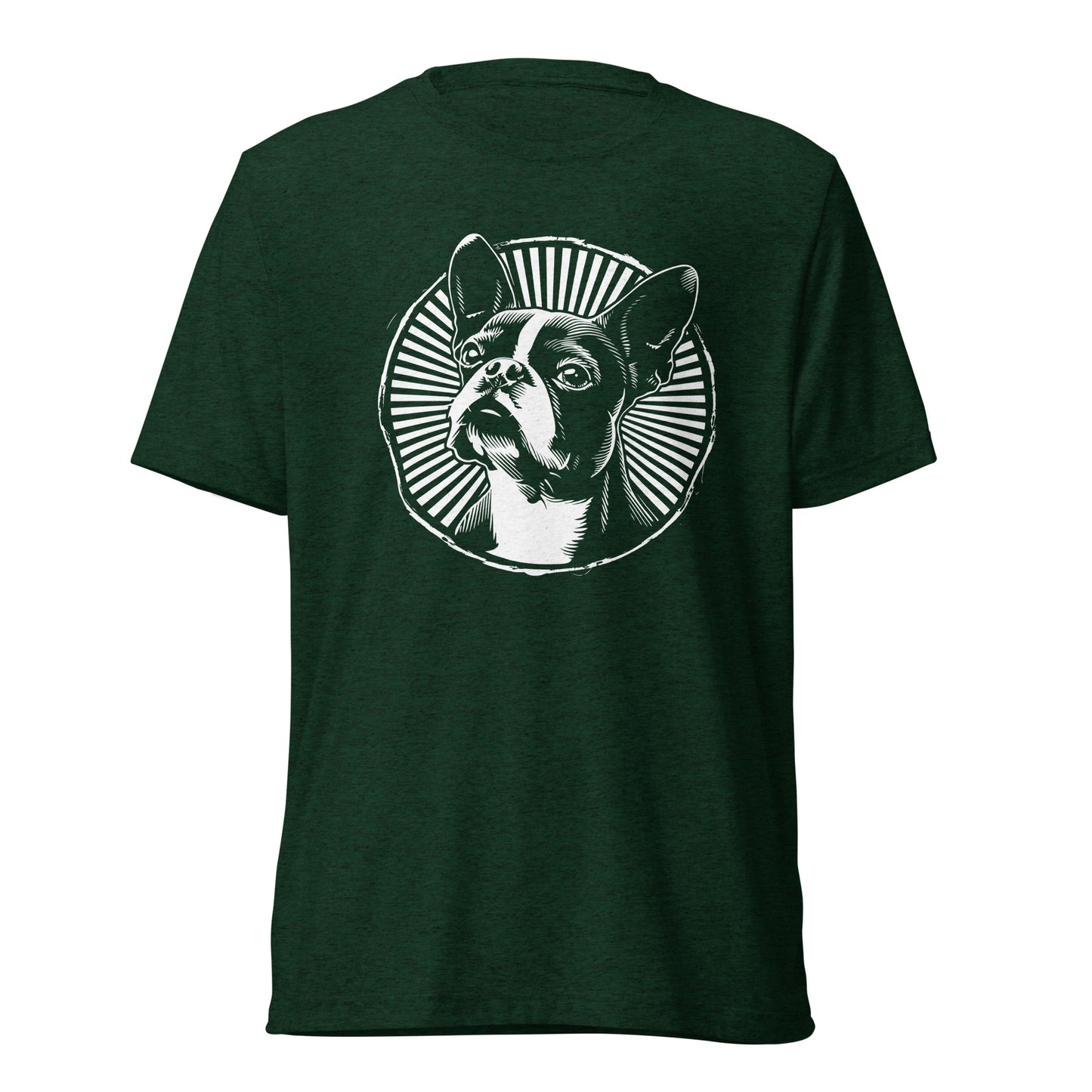 Boston Terrier Dog [00314] T-Shirt Unisex Triblend