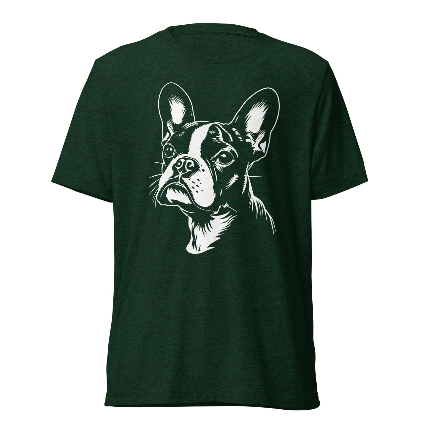 Boston Terrier Dog [00308] T-Shirt Unisex Triblend